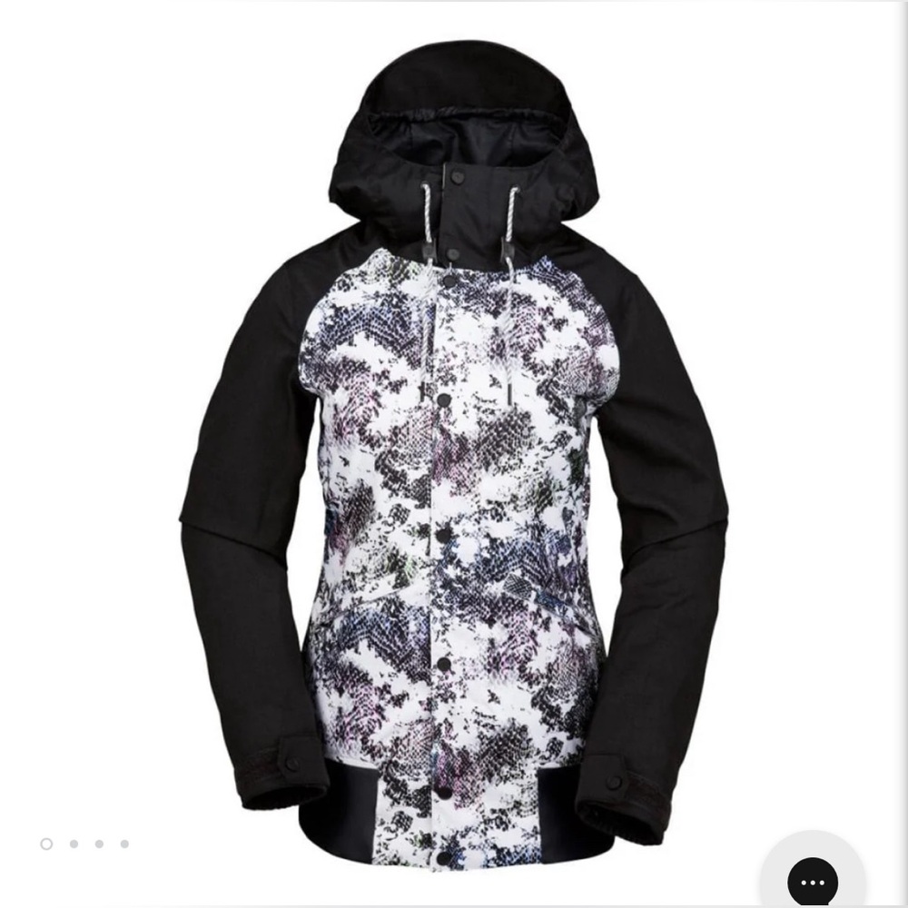 VOLCOM Ski Snowboard STAVE JACKET Snake Print SZ S